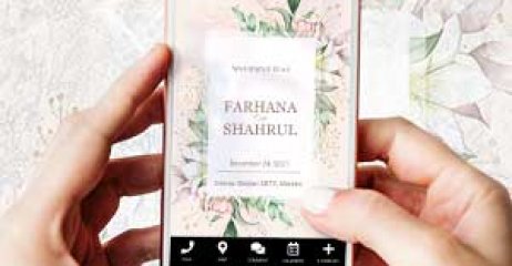 Kad Kahwin Digital Percuma Online Digital Wedding Invitation Card Contoh Kad